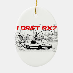 Ich treibe RX7 Keramik Ornament