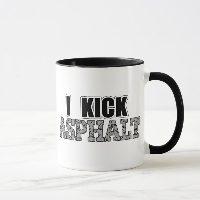 Ich trete Asphalt Tasse (Rechts)
