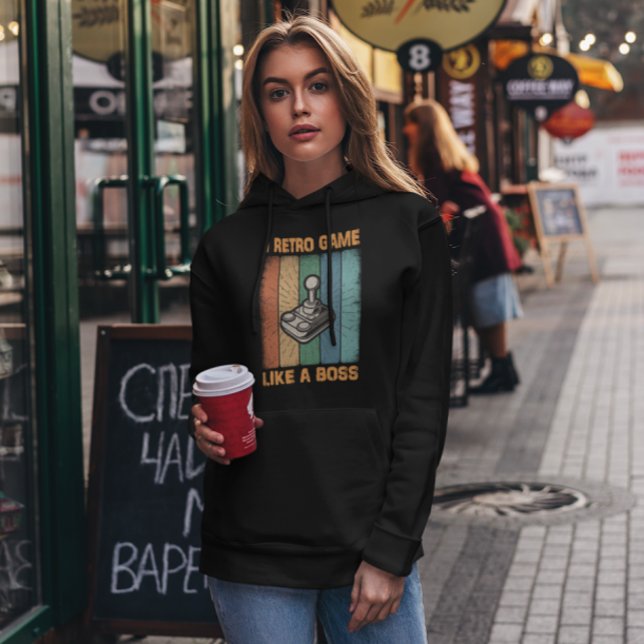 Ich trete ein Spiel wie ein Boss - Videospiel Hoodie (Von Creator hochgeladen)