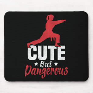 Ich trete wie ein Mädchen-Karate Kickboxen Mädchen Mousepad