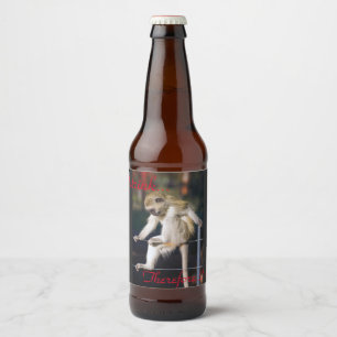 Ich trinke, also bin ich! Etikett für Bierflaschen