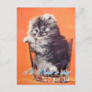 Ich trinke auf diese Postkarte