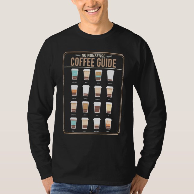 Ich trinke eine Menge Kaffee Guide Barista Cappucc T-Shirt (Vorderseite)