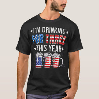 Ich Trinke Für Drei Lustiger Neuer Vater Zwillinge T-Shirt
