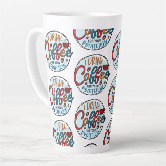 Ich trinke Kaffee zum Schutz Milchtasse