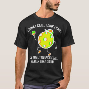 Ich trinke, kann ich sagen, kleine Pickleball-Spie T-Shirt