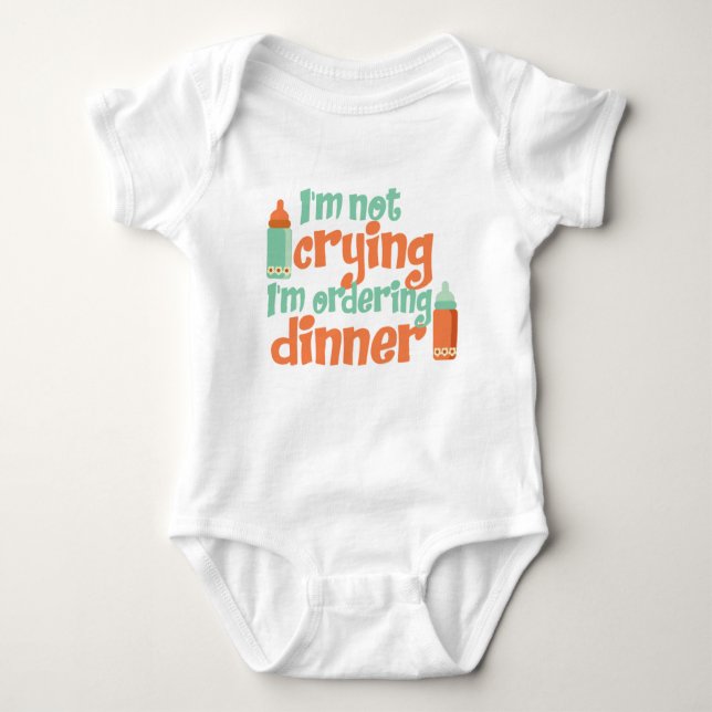 Ich trinke keinen Baby Jersey Bodysuit Baby Strampler (Vorderseite)