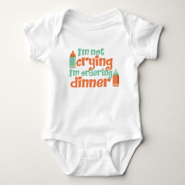 Ich trinke keinen Baby Jersey Bodysuit Strampler (Vorderseite)