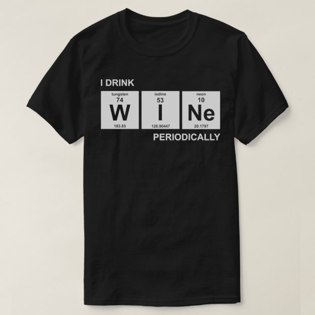 Ich trinke regelmäßig Wein T-Shirt (Design vorne)