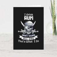 Ich trinke Rum Piratenschädel Flagge Jolly Roger K