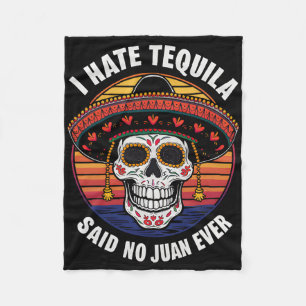 Ich trinke Tequila mexikanisch Cinco De Mayo  Fleecedecke