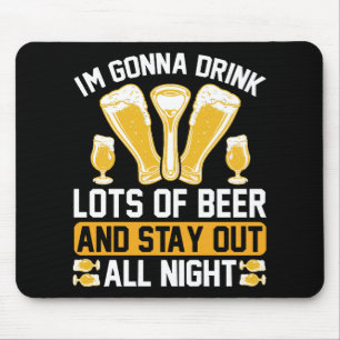 Ich trinke viel Bier Mousepad