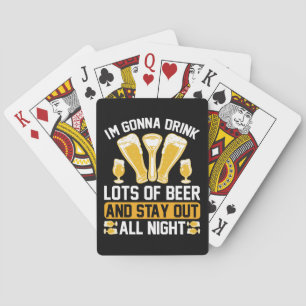 Ich trinke viel Bier Spielkarten