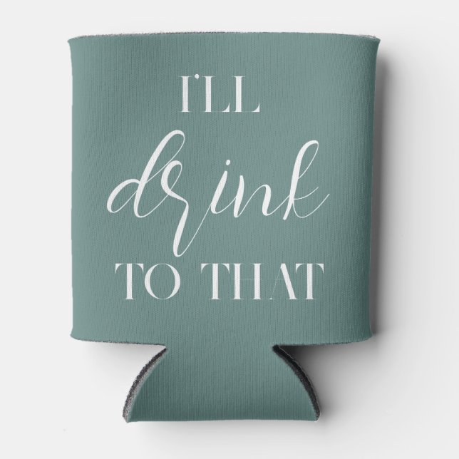 Ich trinke zu dieser Hochzeitsnadel. Dosenkühler (Vorderseite)