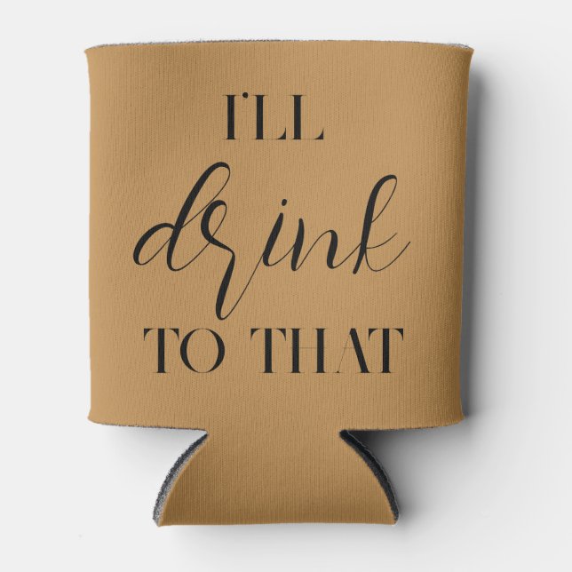 Ich trinke zu dieser Hochzeitsnadel. Dosenkühler (Vorderseite)