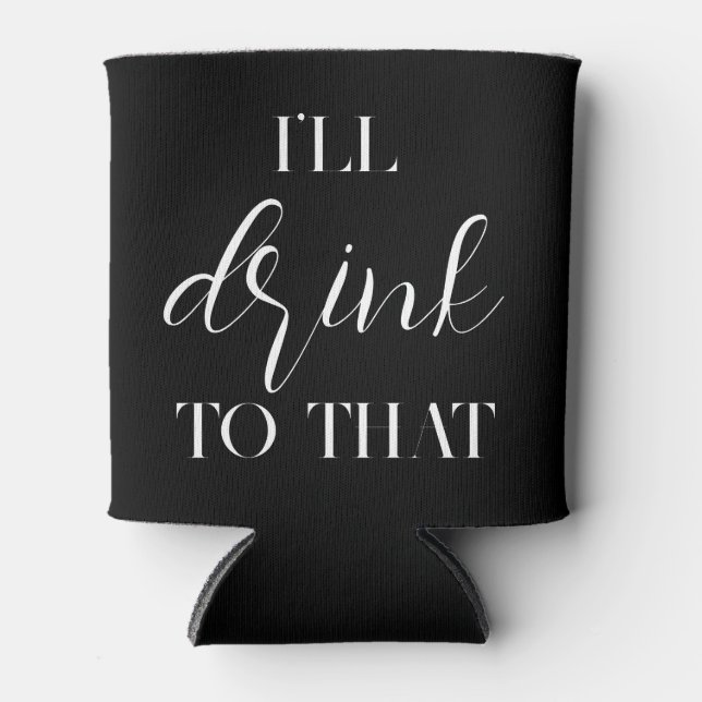 Ich trinke zu dieser Hochzeitsnadel. Dosenkühler (Vorderseite)