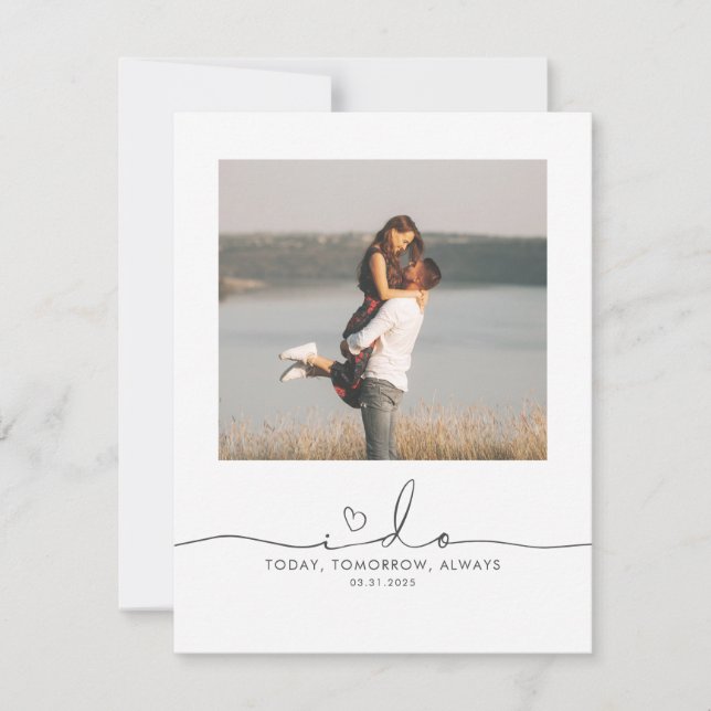 Ich tu meinem Groom Wedning Message Foto (Vorderseite)