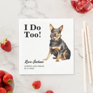 Ich tue auch! Lancashire Heeler Dog Pet Serviette