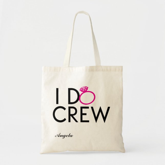 ICH TUE CREW-BRAUTJUNGFERN-TASCHE TRAGETASCHE (Vorne)