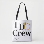 ICH TUE CREW klassische personalisierte<br><div class="desc">Erhalten Sie Ihre speziellen Mädchen zusammen mit diesem klassischen Schwarz- und Golddiamantringentwurf. Personalisiert für Ihre Crew mit einer Sondermeldung an der Rückseite sowie ihrem Namen in der Front.</div>