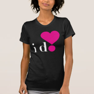 Ich tue! Damen-dunkler grundlegender T - Shirt