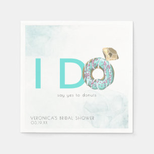 Ich tue   Donut Themed Brautparty Personalisiert Serviette