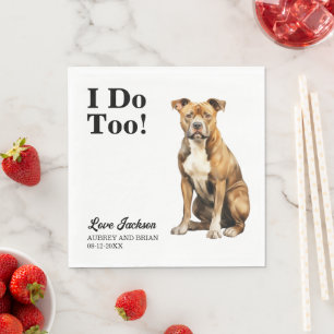 Ich tue es auch American Staffordshire Terrier Hoc Serviette
