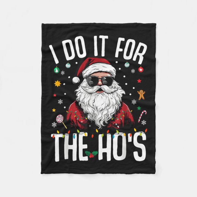 Ich tue es für das sonnige, unpassende Weihnachten Fleecedecke (Vorderseite)