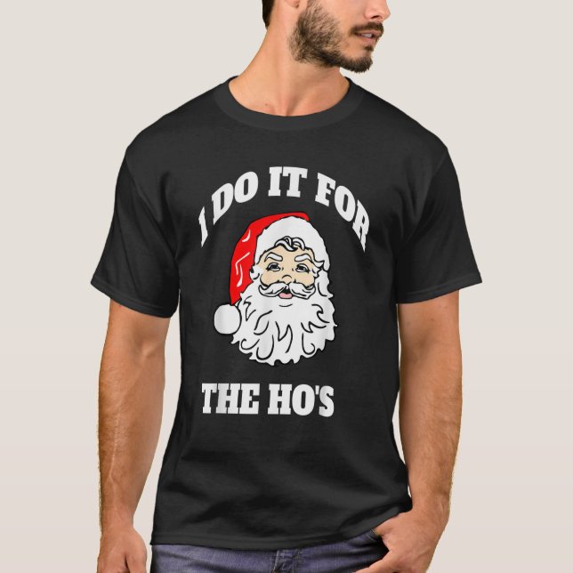 Ich tue es für das sonnige, unpassende Weihnachten T-Shirt (Vorderseite)
