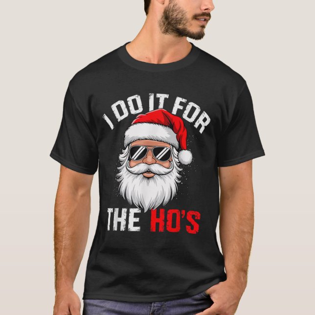 Ich tue es für das sonnige, unpassende Weihnachten T-Shirt (Vorderseite)