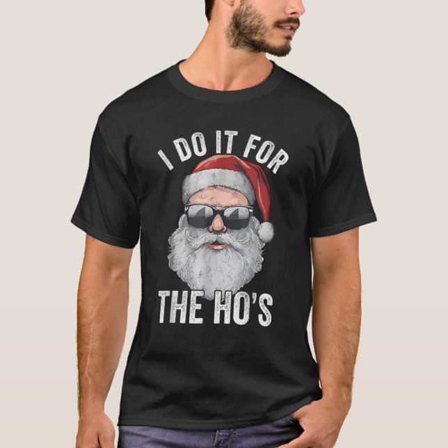 Ich tue es für das sonnige, unpassende Weihnachten T-Shirt (Vorderseite)