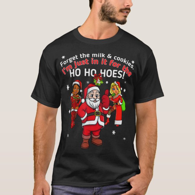 Ich tue es für den Santa Funny unpassenden Chr T-Shirt (Vorderseite)
