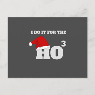 Ich tue es für den so lustigen Weihnachtstext Postkarte