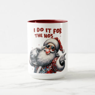 Ich tue es für die Ho's, Retro Santa Tasse