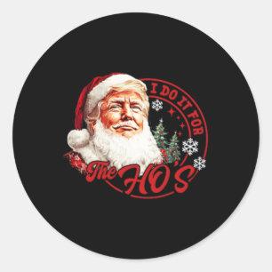 Ich tue es für Weihnachten an Weihnachten am Weihn Runder Aufkleber