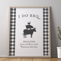 Ich tue GRILLEN Rustikales Bauernhaus Grau Kariert