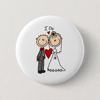 Ich tue Hochzeits-Zeremonie-Knopf Button
