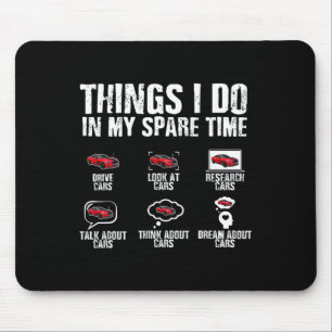 Ich tue in meiner Freizeit Auto Mechanik Väter Tag Mousepad