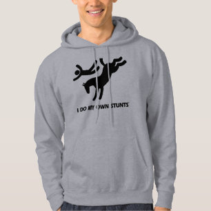 Ich tue mein eigenes Stunts™ Pferd: humorvolles Hoodie