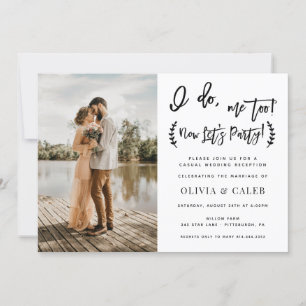 Ich tue mich nur zu Empfang Einladung