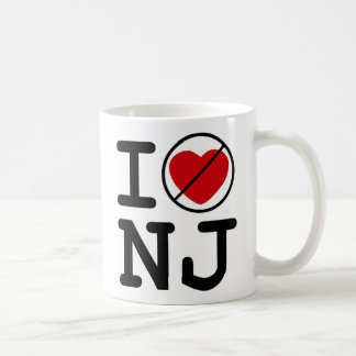 Ich tue nicht Herz New-Jersey Kaffeetasse