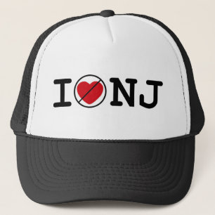 Ich tue nicht Herz New-Jersey Truckerkappe