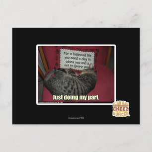 Ich tue nur meinen Teil. Postkarte
