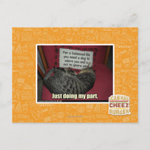 Ich tue nur meinen Teil. Postkarte