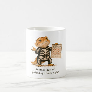 Ich tue so, als hätte ich einen Plan Bartagamen Ku Kaffeetasse