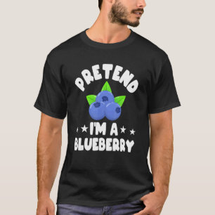 Ich tue so, als wäre ich eine Blueberry-Kostümbeer T-Shirt