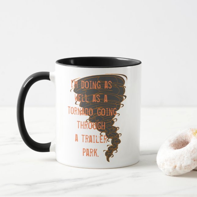 Ich tue sowie eine Tornado-Tasse Tasse (Mit Donut)