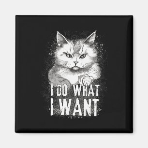 Ich tue, was ich Cat Halloween Fun Cat Halloween G Magnet