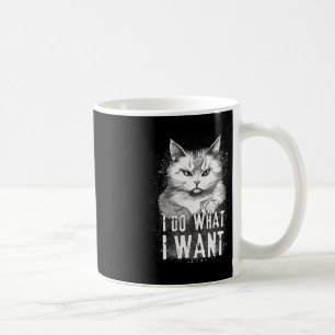 Ich tue, was ich Cat Halloween Funny Cat Halloween Kaffeetasse