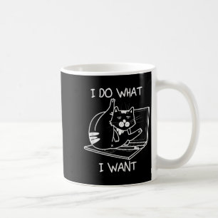 Ich tue, was ich Cat Memes Hacker Security Funny G Kaffeetasse